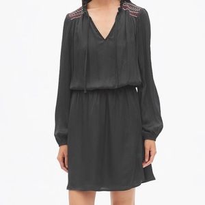 Long sleeve embroidered dress